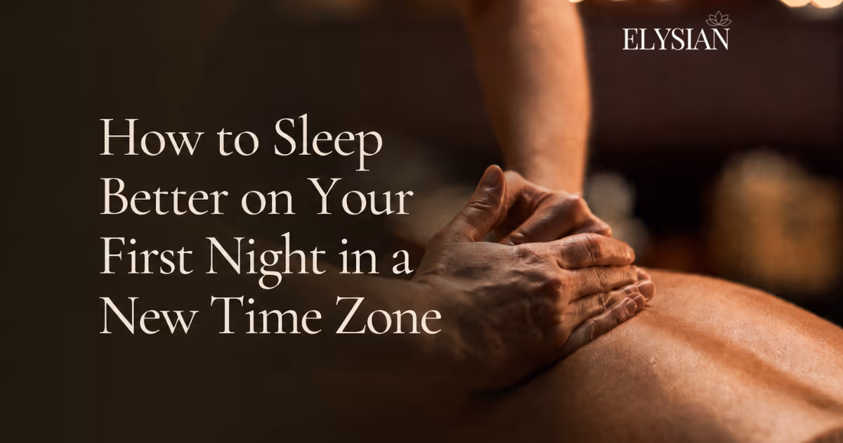 Traveller sleeping soundly on the first night in a new time zone in a Bangkok hotel room